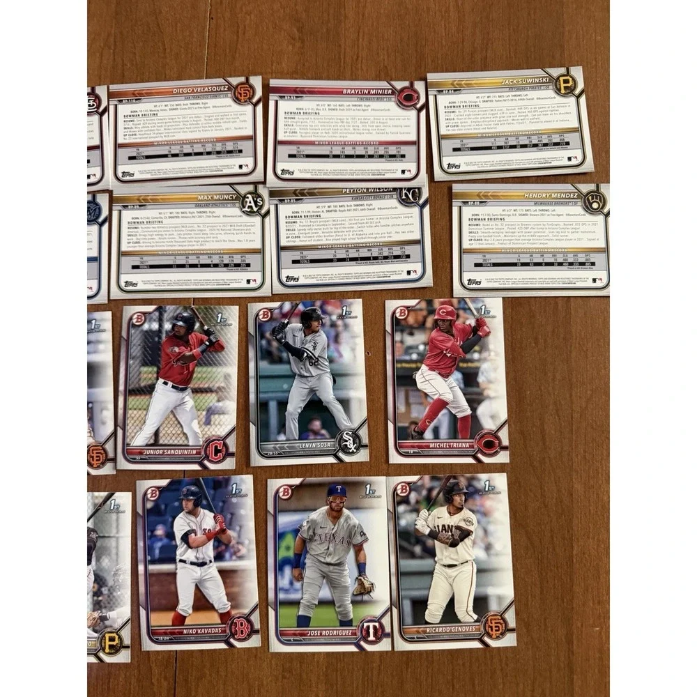 Topps 2022 MLB baseball cards BP Random‎ lot of 50, no dupes